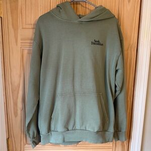 Seek Discomfort Green Hoodie